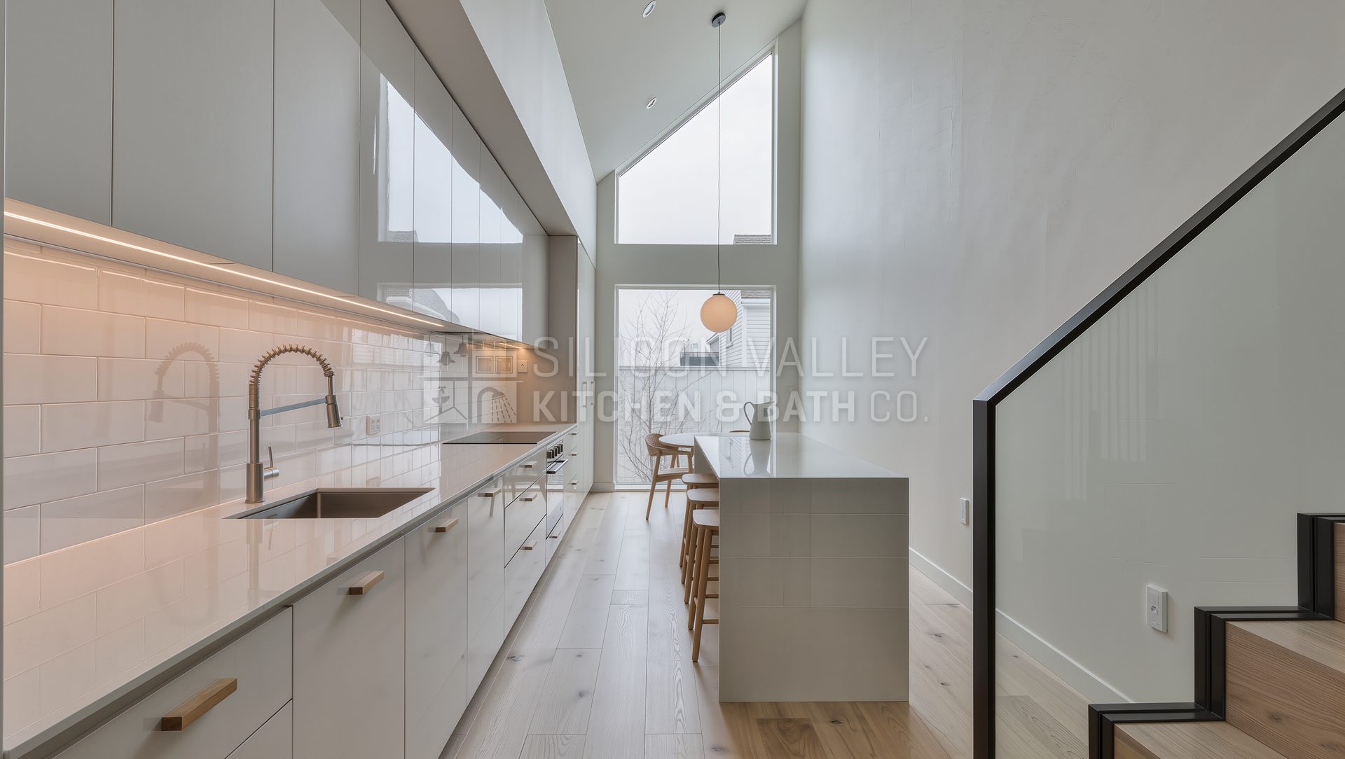 Scandinavian townhome kitchen (Mountain View) — Silicon Valley Kitchen & Bath Co.