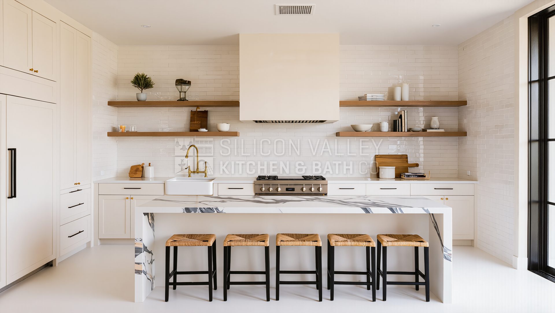 Classic white shaker kitchen — Silicon Valley Kitchen & Bath Co.