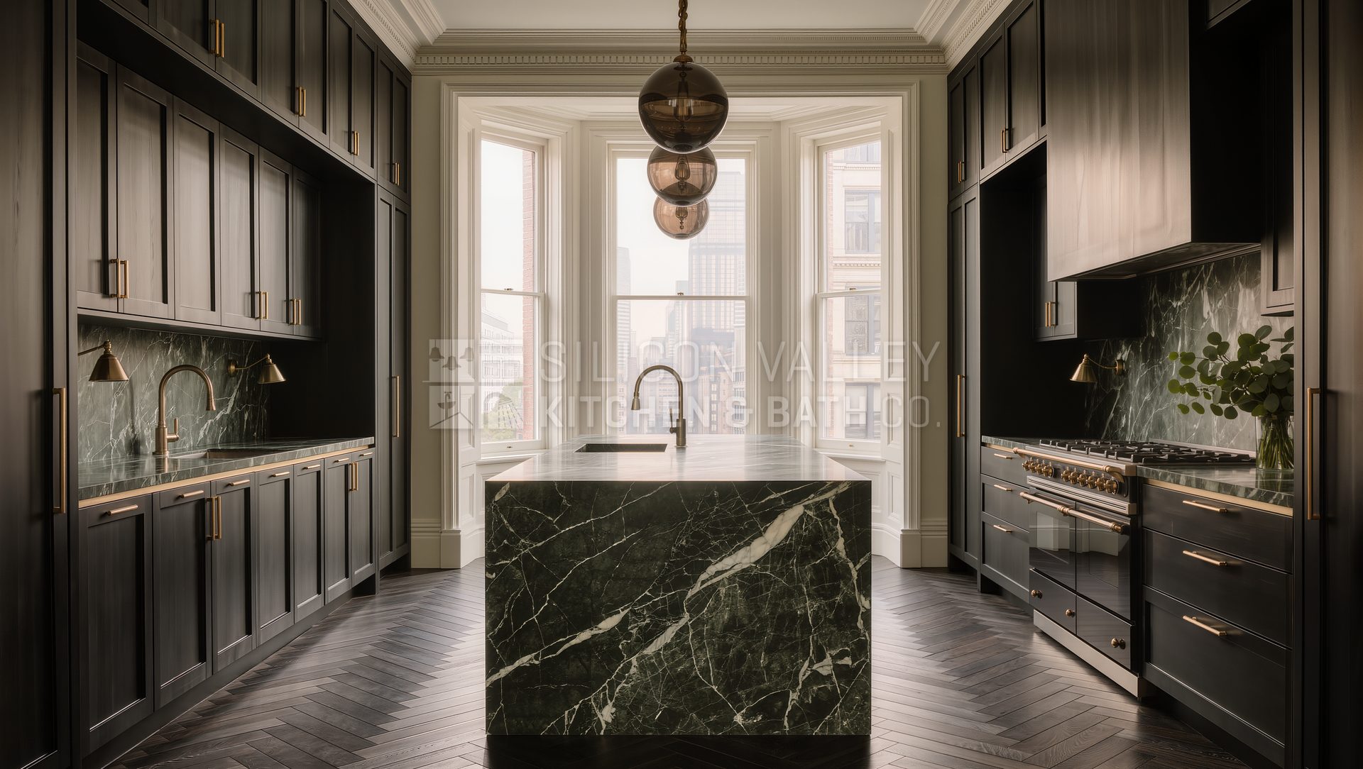 Dark & moody Victorian kitchen — Silicon Valley Kitchen & Bath Co.